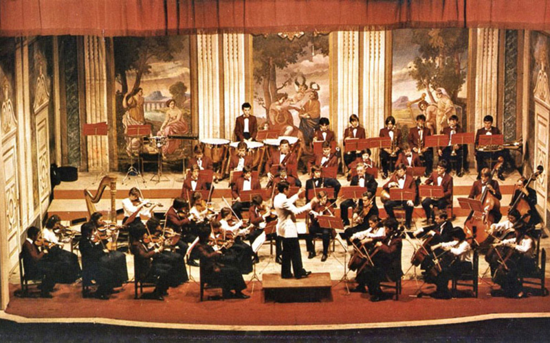 Concierto de presentación de la Orquesta Sinfónica Unió Musical de Llíria en junio de 1982